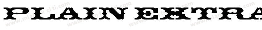 Plain Extrabold Regu字体转换
